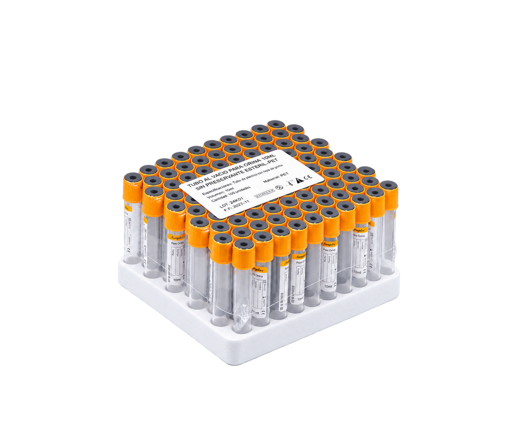 [PI01-12] Tubo al Vacio para Orina 10 ml sin Preservante