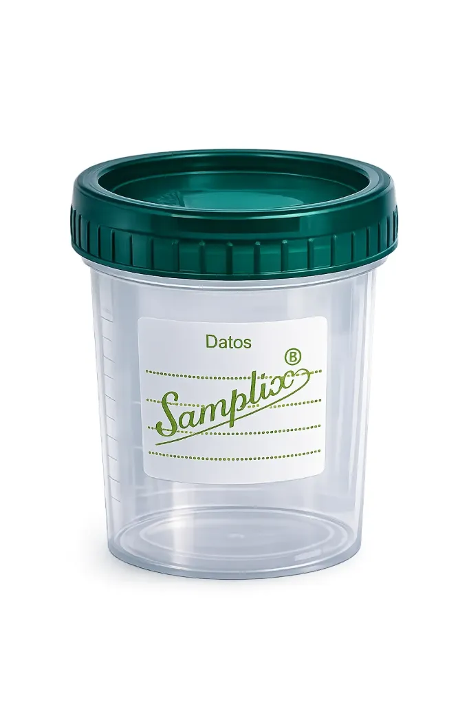 [PT01-03] Colector para Orina 100 - 120 ml Estéril Tapa Verde