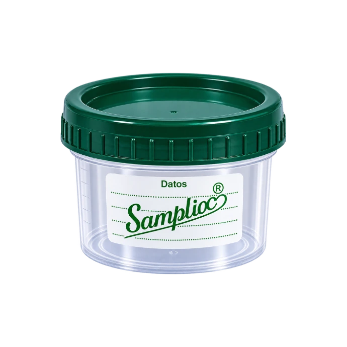 Colector para Esputo 60 ml Estéril Tapa Verde