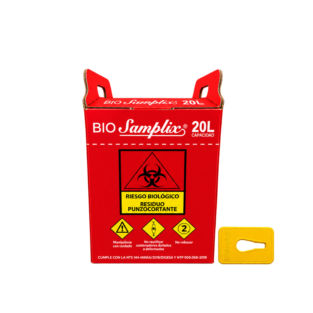 [PT36-04] Caja Punzocortante 20 L Color Rojo