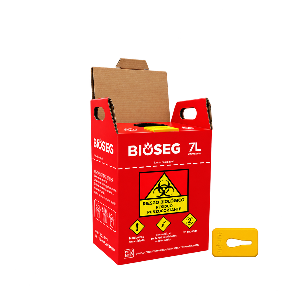 [PT36-25] Caja Punzocortante 7 L Color Rojo
